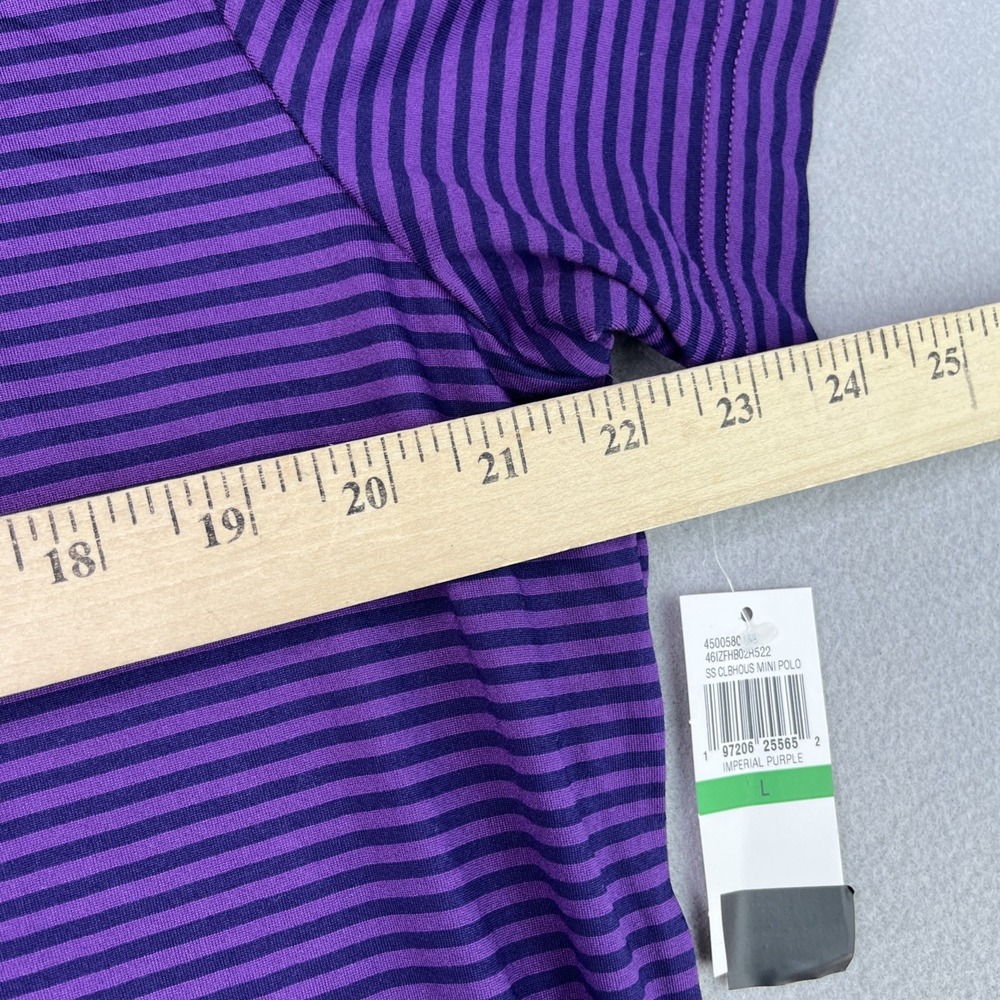 NWT Izod Swingflex Elite Golf Polo Shirt Imperial Purple Men's Size Large UPF-50 - Picture 10 of 15